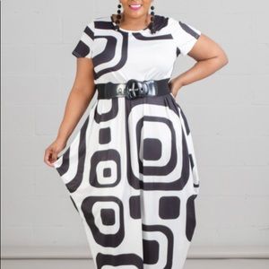 Geometric Maxi Dress